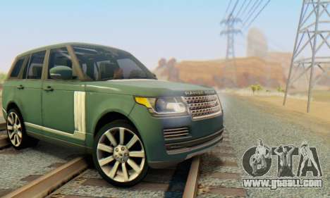 Range Rover Vogue 2014 V1.0 Interior Nero for GTA San Andreas