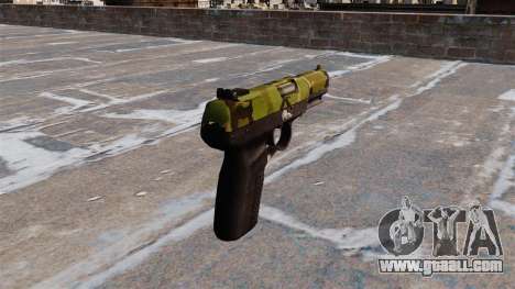 Gun FN Five seveN Woodland for GTA 4