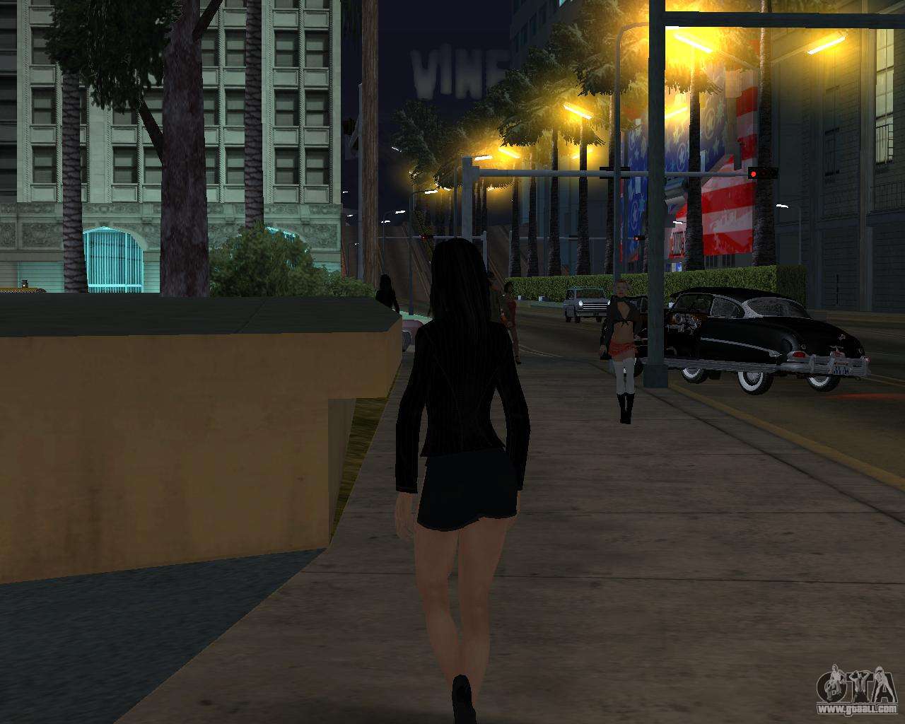 Black Dressed Girl para GTA San Andreas