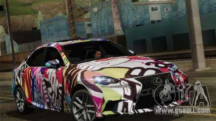Lexus IS350 FSPORT Stikers Editions 2014 for GTA San Andreas