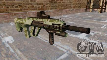 Machine Steyr AUG-A3 Green Camo for GTA 4