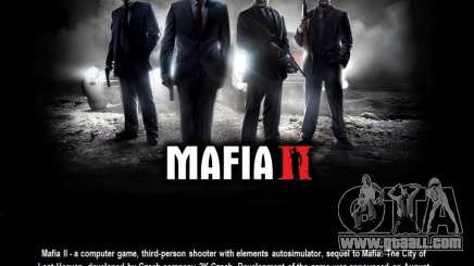 Boot screen Mafia II for GTA San Andreas