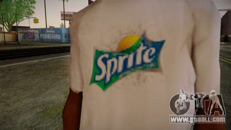 Sprite Shirt White for GTA San Andreas