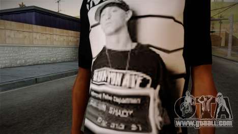 Eminem T-Shirt for GTA San Andreas