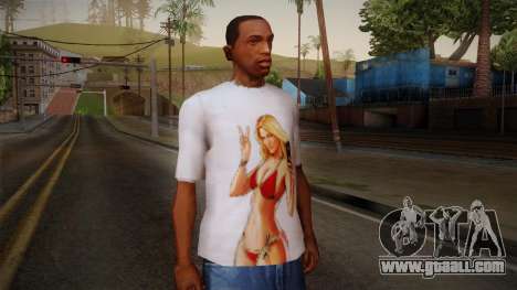 GTA 5 Hot Girl T-Shirt for GTA San Andreas