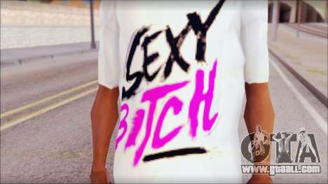 David Guetta Sexy Bitch T-Shirt for GTA San Andreas