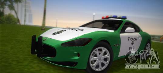 Maserati Granturismo Police for GTA Vice City
