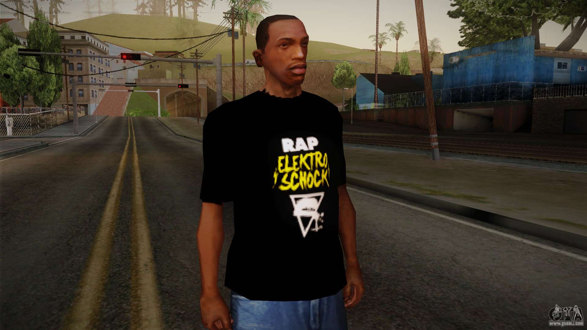 Silla Rap Elektro Schock Shirt for GTA San Andreas