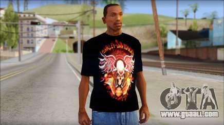 Harley Davidson Black T-Shirt for GTA San Andreas