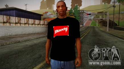 Bloods T-Shirt for GTA San Andreas