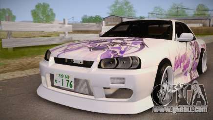 Nissan Skyline ER34 Itasha for GTA San Andreas