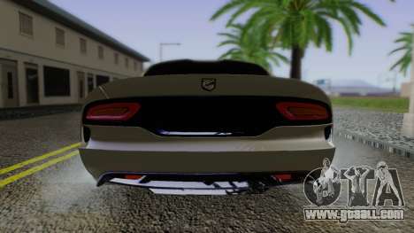 Dodge Viper SRT GTS 2013 Road version for GTA San Andreas