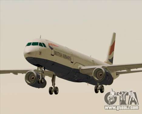 Airbus A321-200 British Airways for GTA San Andreas