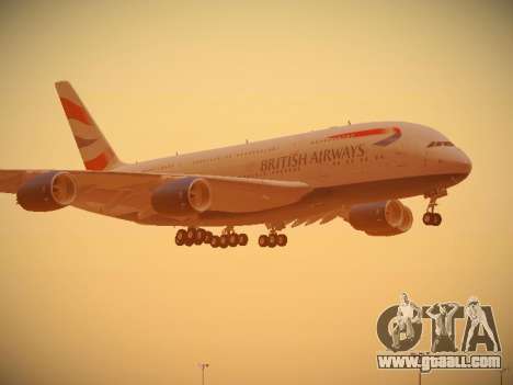 Airbus A380-800 British Airways for GTA San Andreas