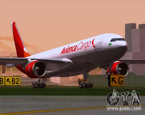 Airbus A330-243F Avianca Cargo for GTA San Andreas