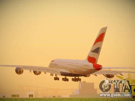 Airbus A380-800 British Airways for GTA San Andreas
