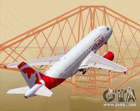 Airbus A319 Air Canada Rouge for GTA San Andreas
