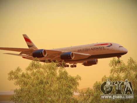 Airbus A380-800 British Airways for GTA San Andreas