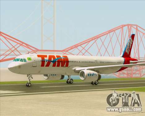 Airbus A321-200 TAM Airlines for GTA San Andreas