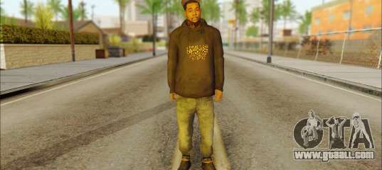 New Grove Street Family Skin v2 for GTA San Andreas