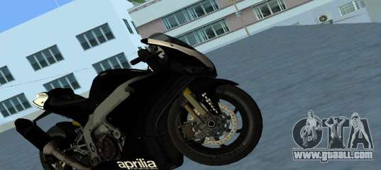 Aprilia RSV4 2009 Black Edition for GTA Vice City