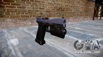 Pistol Glock 20 blue tiger for GTA 4