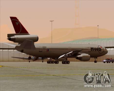 McDonnell Douglas DC-10-30 Northwest Airlines for GTA San Andreas