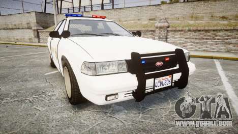 GTA V Vapid Cruiser LSS White [ELS] for GTA 4
