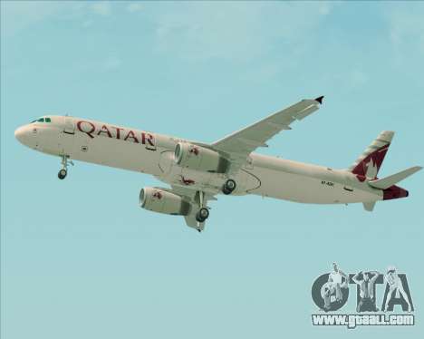 Airbus A321-200 Qatar Airways for GTA San Andreas
