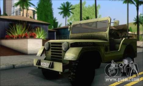 Jeep From The Bureau XCOM Declassified for GTA San Andreas