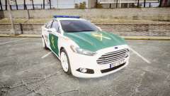 Ford Mondeo 2014 Guardia Civil Cops [ELS] for GTA 4
