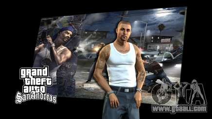 The loading screens for GTA San Andreas