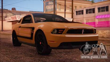 Ford Mustang Boss 302 2012 for GTA San Andreas