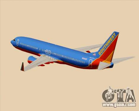 Boeing 737-800 Southwest Airlines for GTA San Andreas