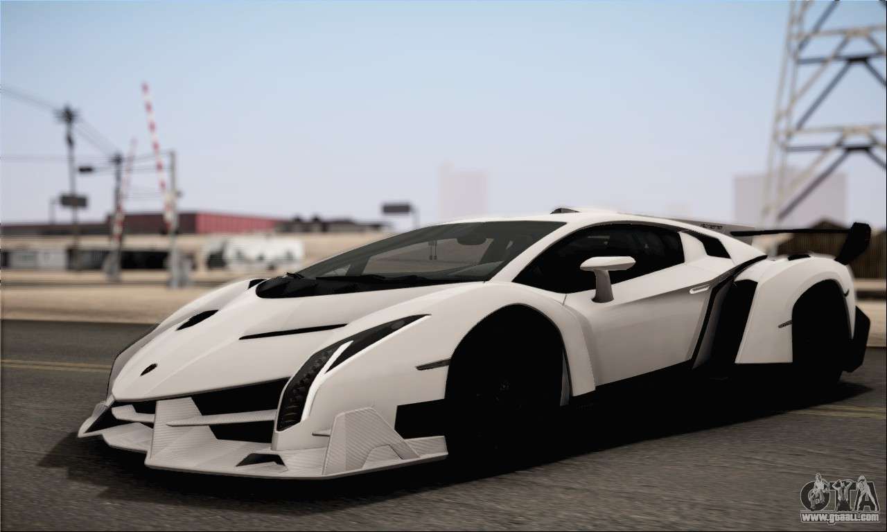 Veneno LP7504 White Black 2014 HQLM for GTA