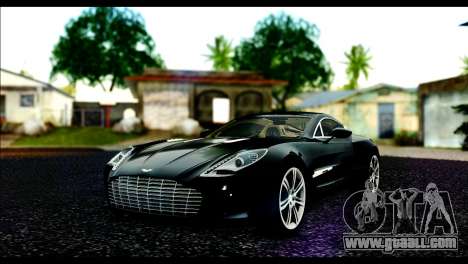 Aston Martin One-77 Beige Black for GTA San Andreas
