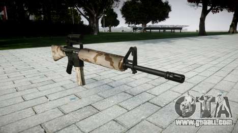 The M16A2 rifle [optical] sahara for GTA 4