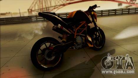 KTM Duke 125 for GTA San Andreas