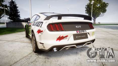 Ford Mustang GT 2015 Custom Kit monster energy for GTA 4