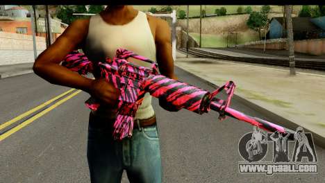 Red Tiger M4 for GTA San Andreas