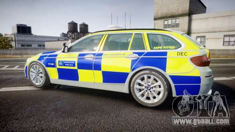 BMW 525d F11 2014 Metropolitan Police [ELS] for GTA 4