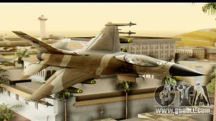 F-16 Fighter-Bomber Desert Camo for GTA San Andreas