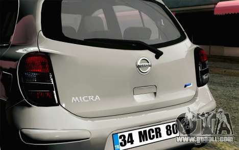 Nissan Micra for GTA San Andreas