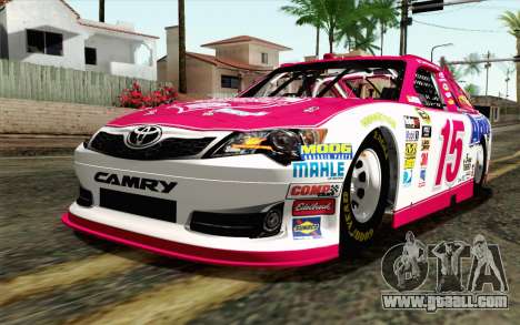 NASCAR Toyota Camry 2012 Plate Track for GTA San Andreas