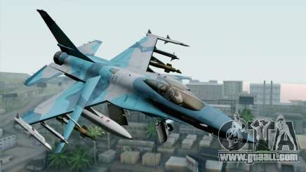 F-16C Fighting Falcon NSAWC Blue for GTA San Andreas