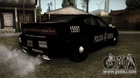 Dodge Charger 2013 Policia Federal Mexico for GTA San Andreas