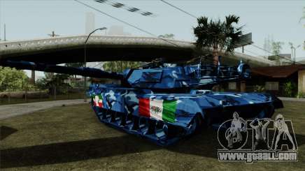 Blue military camouflage for tank for GTA San Andreas