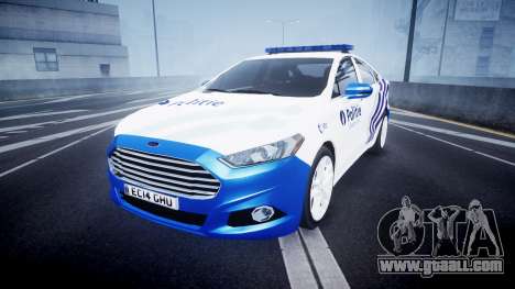 Ford Fusion 2014 Belgian Police [ELS] for GTA 4