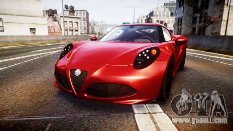 Alfa Romeo 4C 2014 for GTA 4