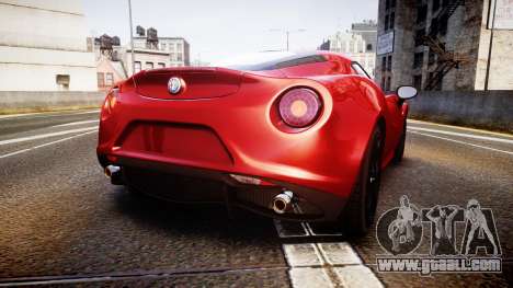 Alfa Romeo 4C 2014 for GTA 4